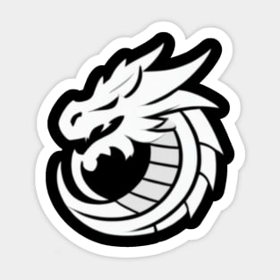 White Dragon Sticker